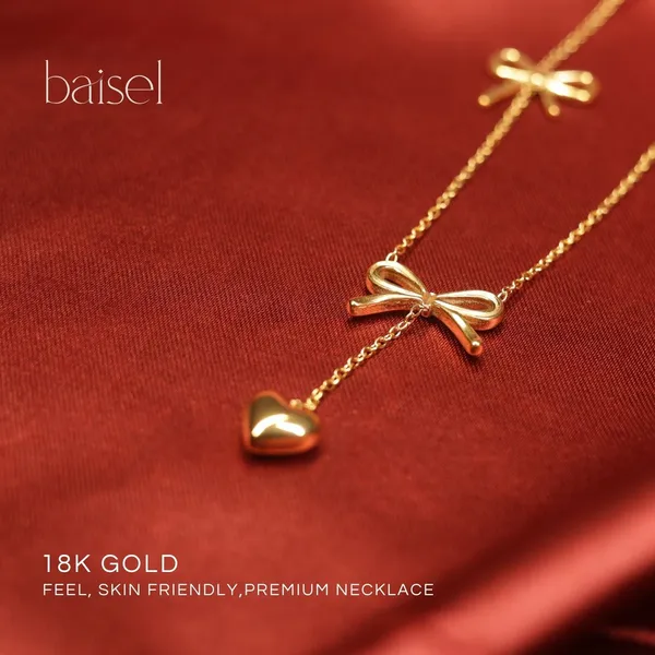 Golden_Stainless_Steel_Charm_Knot_18K_Gold_Pendant_For_Women