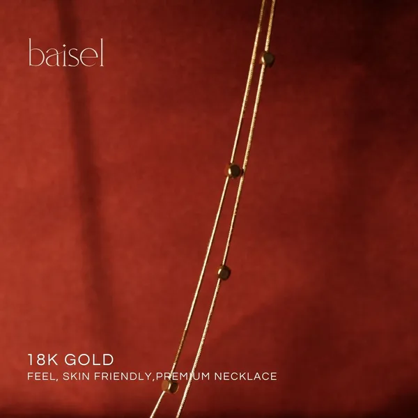 Golden_Stainless_Steel_Golden_Droplets_Double_Layered_Chain_For_Women
