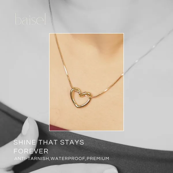 Golden_Stainless_Steel_Ember_Heart_Necklace_For_Women