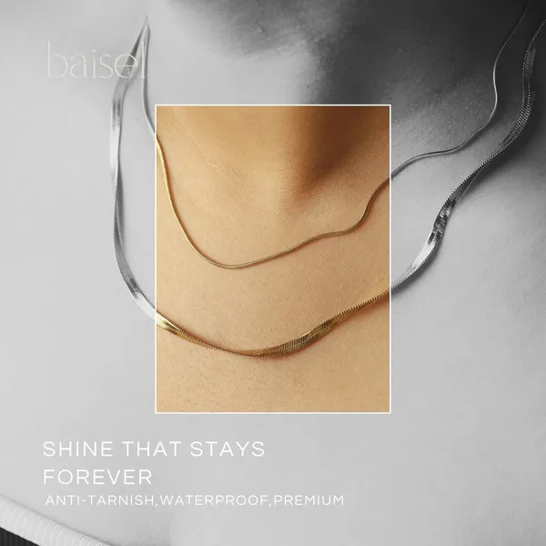 Golden_Stainless_Steel_Twin_Gleam_Snake_Chain_For_Women