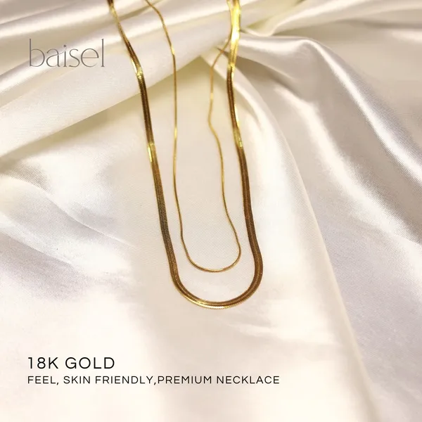 Golden_Stainless_Steel_Twin_Gleam_Snake_Chain_For_Women