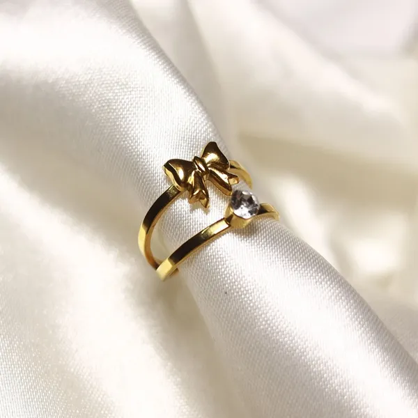 Golden_Stainless_Steel_Tiny_Bow_Finger_Ring_For_Women