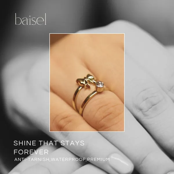 Golden_Stainless_Steel_Tiny_Bow_Finger_Ring_For_Women