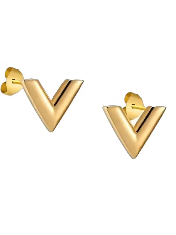 Golden_Stainless_Steel_Minimal_V_Stud_Earrings