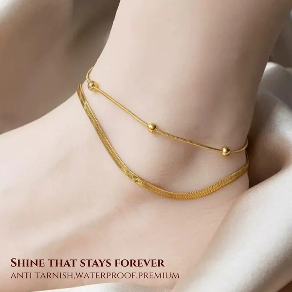 Golden_Stainless_Steel_Snake_Ball_Anklet