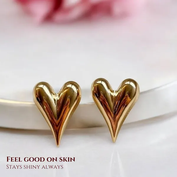 Golden_Stainless_Steel_Veronica_Heart_Earrings_For_Women
