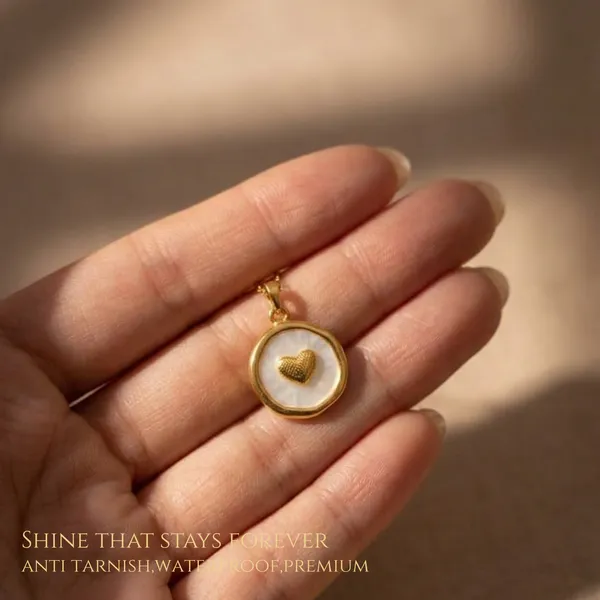 Golden_Stainless_Steel_White_Heart_Pendant_for_Women