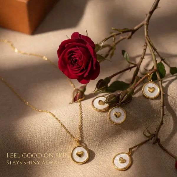 Golden_Stainless_Steel_White_Heart_Pendant_for_Women