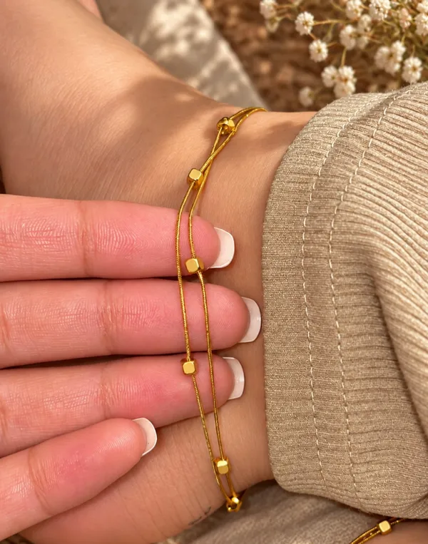Golden_Stainless_Steel_Mayra_Droplets_Double_Layered_Anklet_For_Women