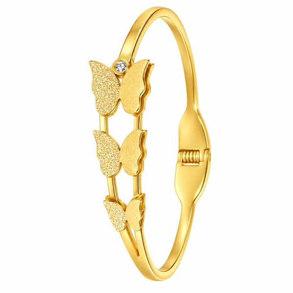 Golden_Stainless_Steel_Butterfly_Cuff_Bracelet_For_Women