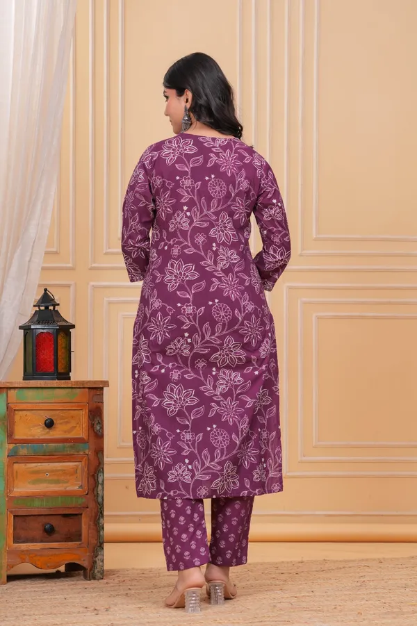 Purple_Cotton_Printed_Kurti_With_Pant_And_Dupatta_Set_For_Women