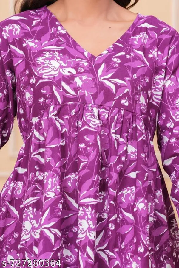 Purple_Rayon_Short_Kurti_For_Women