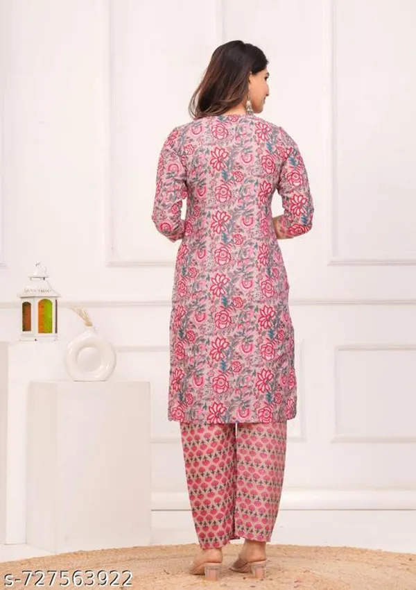 Pink_Rayon_Kurti_With_Pant_Sets_For_Women
