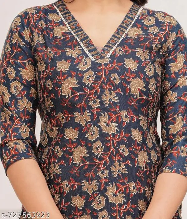 Brown_Rayon_Kurti_With_Pant_Sets_For_Women