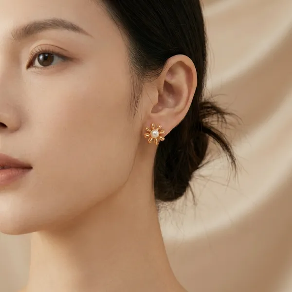 Pink_Dahlia_Bloom_Stud_Earrings_For_Women