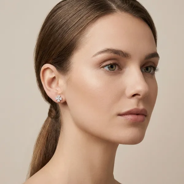 Gold_Plated_Clover_Charm_Stud_Earrings_For_Women