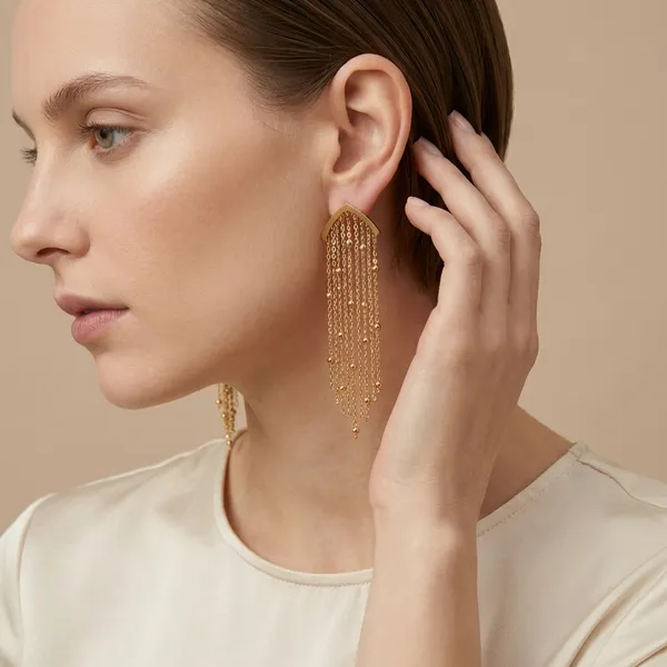 Gold_Plated_Waterfall_Statement_Earrings_For_Women