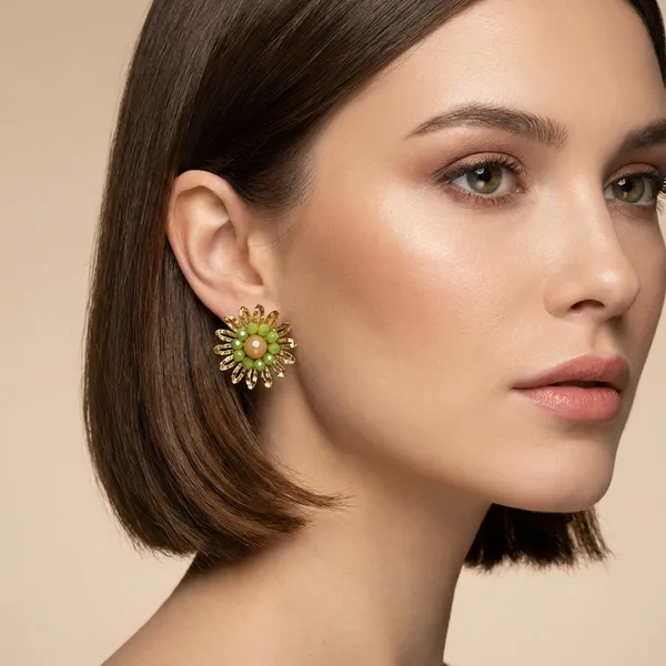 Green_Statement_Earrings_For_Women