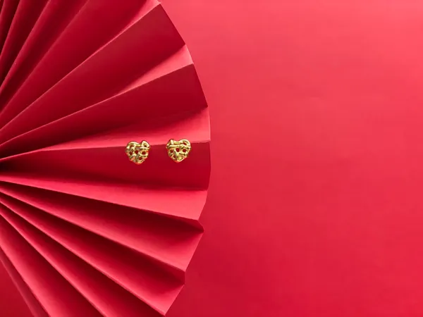 Gold_Plated_Caged_Heart_Stud_Earrings_For_Women