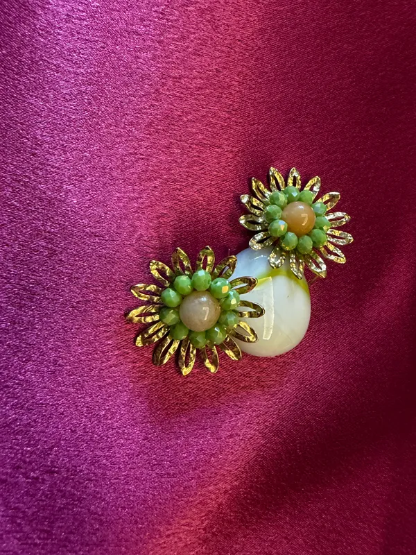 Green_Statement_Earrings_For_Women