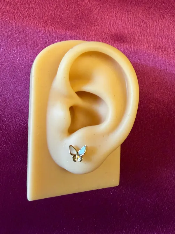 Gold_Plated_And_White_Butterfly_Stud_Earrings_For_Women