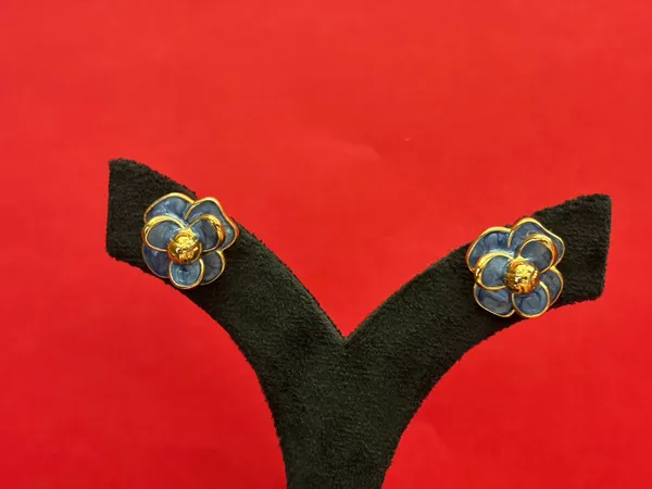 Blue_Enamel_Statement_Earrings_For_Women