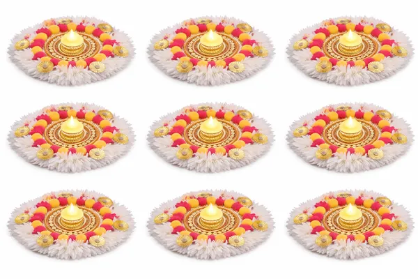 Artificial_Fabric_Festive_Gota_Patti_Floral_Diya_Mat_Pack_Of_6