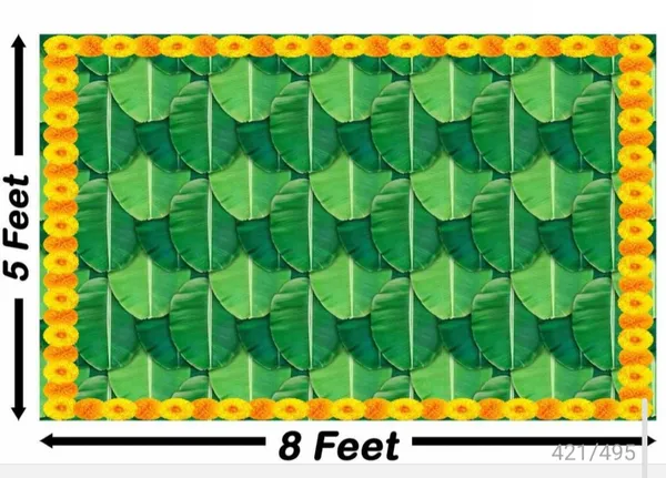 Polyester_Festive_Banana_Leaf_Floral_Decorative_Backdrop