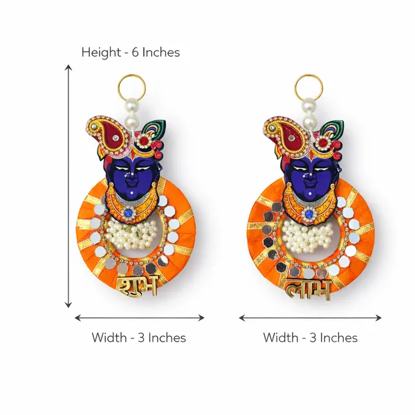 Fabric_Festive_Shrinathji_Shubh_Labh_Door_Hanging_Set_Of_2_-_Pack_Of_2