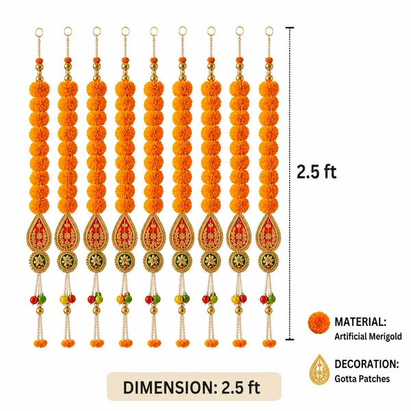 Premium_Marigold_Gotta_Patti_Hanging_2.5_Ft_Festive_Decor_(_Set_Of_2)