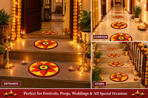 Pcrafts_Feather_Wool_Rangoli_Mat_Set_Premium_Feather_Wool_Rangoli_Mats_–_16_Inch_Decorative_Floor_Mats_For_Entrance,_Stairs_&_Festival_Decor_(Set_Of_2)