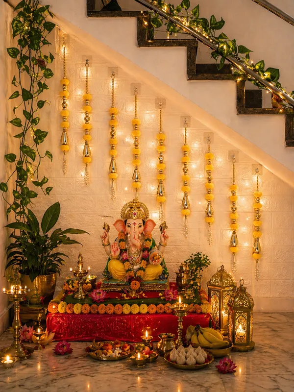 Pcrafts_Yellow_Peony_Flower_Hanging_Strings_1.5_Ft_Festive_Diwali,_Wedding_&_Home_Decoration