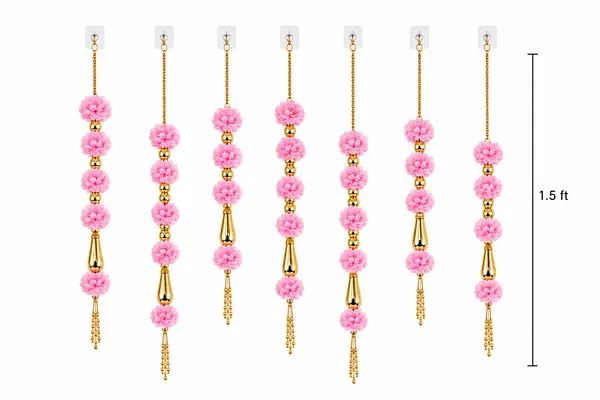 Pcrafts_Peony_Flower_Hanging_Strings_1.5_Ft