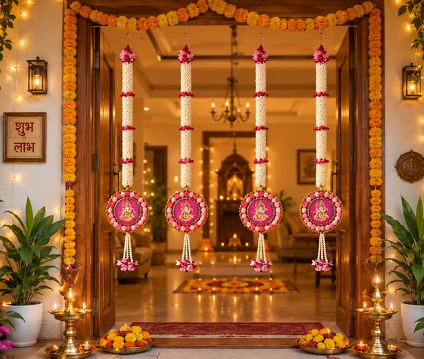 Pcrafts_Premium_Gajra_&_Ganesha_Hanging_|_36_Inch_Festive_Decorative_Hanging_For_Door,_Wall,_Balcony_&_Entrance_Decor_(Pack_Of_4)