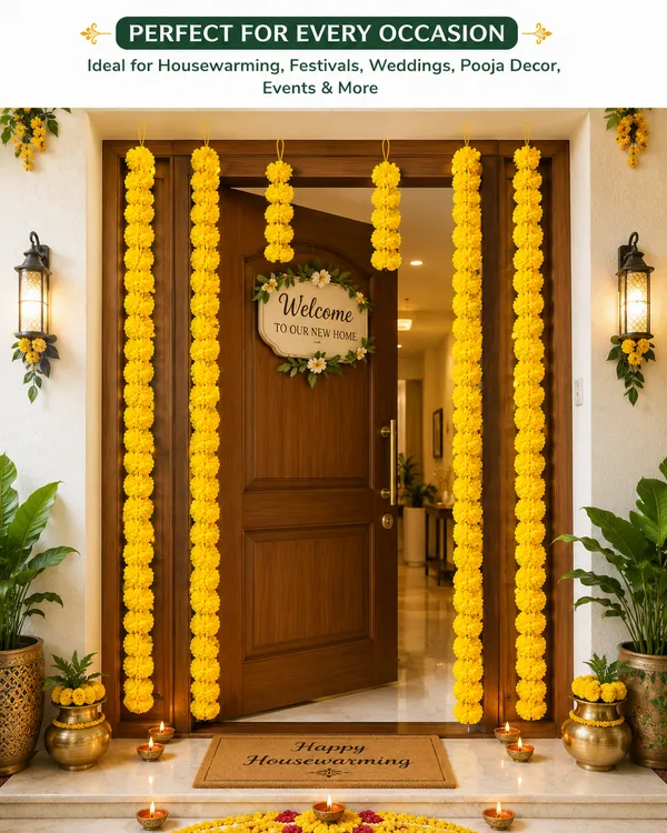 Pcrafts_Artificial_Yellow_Marigold_Flower_Garland_For_Decoration_|_5_Ft_Hanging_Mala_|_3_Inch_Flower_Diameter_|_Pack_Of_5_|_Ideal_For_Housewarming,_Diwali,_Wedding_&_Festival_Decor