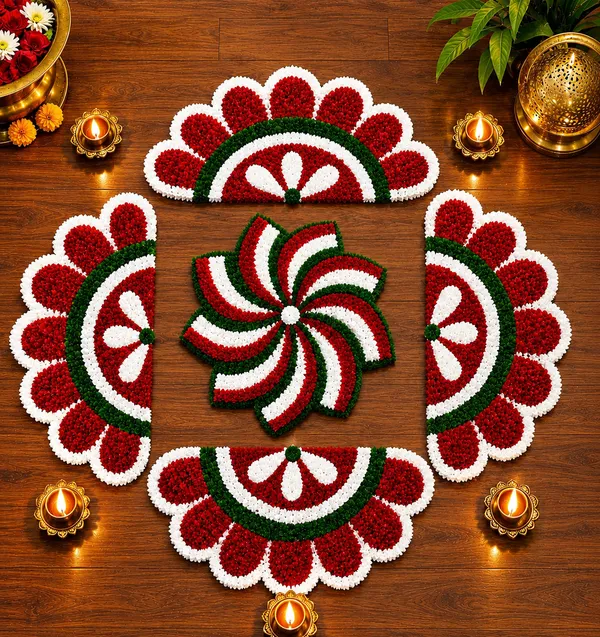 Pcrafts_White_Premium_Feather_Wool_Rangoli_Mat_Set_Of_5_Pieces_For_Diwali_Decoration_|_Washable_Reusable_Floor_Rangoli_|_Home_Entrance,_Ganpati,_Pooja_&_Housewarming_Decor