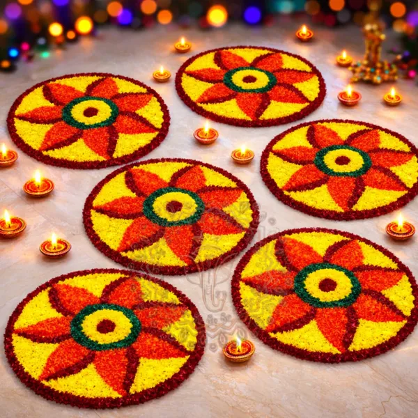 Pcrafts_Feather_Wool_Rangoli_Mat_Set_Premium_Feather_Wool_Rangoli_Mats_–_16_Inch_Decorative_Floor_Mats_For_Entrance,_Stairs_&_Festival_Decor_(Set_Of_4)
