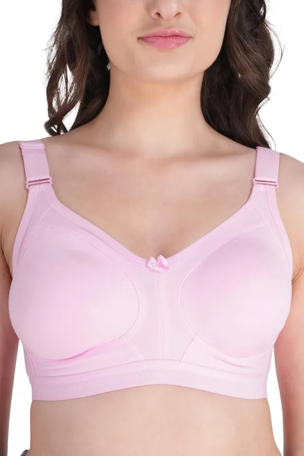 Pink_Cotton_Non_Padded_Wire_Free_Full_Coverage_Bra_For_Women