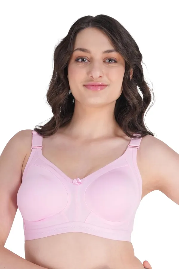 Pink_Cotton_Non_Padded_Wire_Free_Full_Coverage_Bra_For_Women