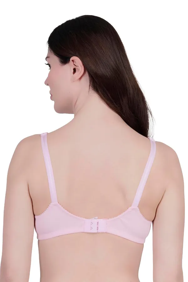 Pink_Cotton_Non_Padded_Wire_Free_For_Bra_Women