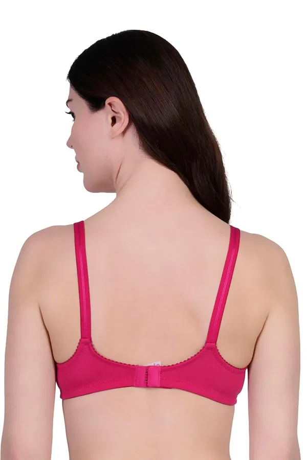 Pink_Cotton_Non_Padded_Wire_Free_Bra_For_Women
