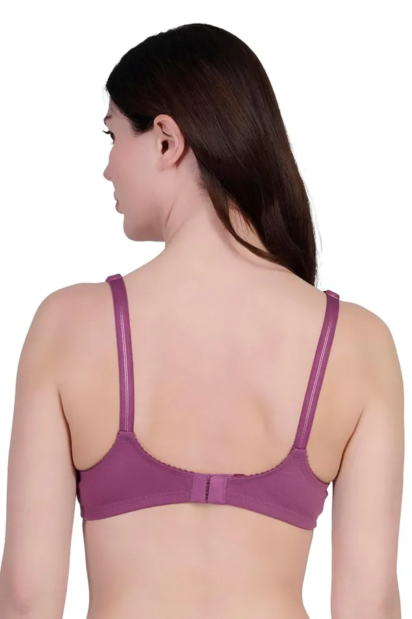 Dark_Pink_Cotton_Non_Padded_Wire_Free_Bra_For_Women