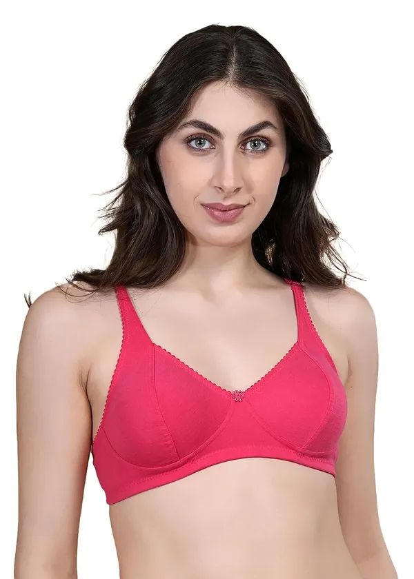 Red_Cotton_Non_Padded_Wire_Free_Bra_For_Women