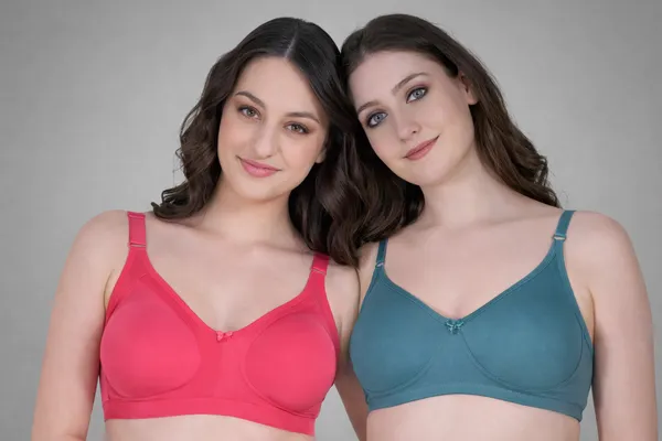 Peacock_Blue_And_Red_Cotton_Non_Padded_Bra_Combo_Set_For_Women_Pack_Of_2