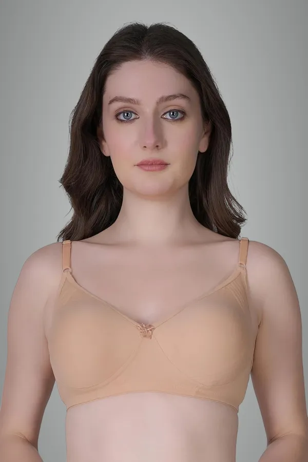 Beige_Wirefree_Non_Padded_Super_Combed_Cotton_Coverage_Everyday_Bra_For_Women