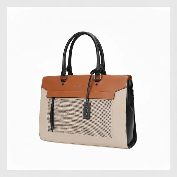 Tan_Polyurethane_(Pu)_Premium_Office_Bags_For_Women_By_Mady_Fashion