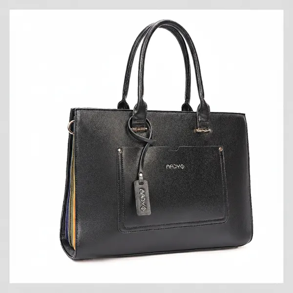 Black_Polyurethane_(Pu)_Premium_Handbag_For_Women_By_Mady_Fashion