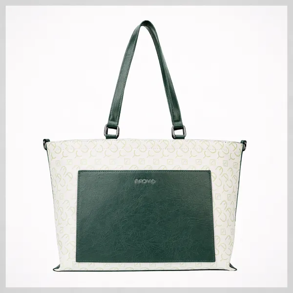Grey_And_Black_Polyurethane_(Pu)_Premium_Tote_Bag_For_Women_By_Mady_Fashion