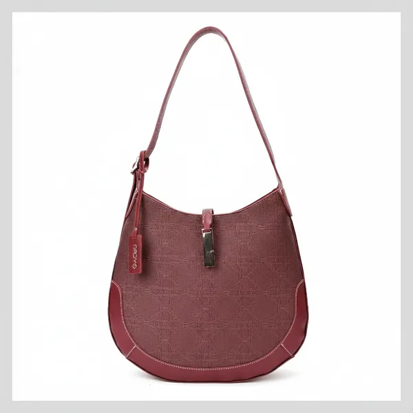 Maroon_Polyurethane_(Pu)_Premium_Hobos_&_Shoulder_Bags_For_Women_By_Mady_Fashion