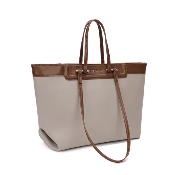 Cream_Polyurethane_(Pu)_Premium_Handbag_For_Women_By_Mady_Fashion